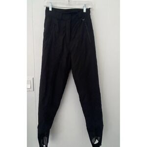 Vintage Skitique Womens Sz Small Ski Snow Pants Black